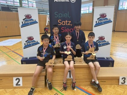 Medaillengewinner des NÖTTV bei ÖM U13. Foto: Wojtek Kolodziejczyk